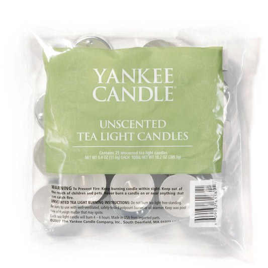 Unscented Tea Light Candles 9K0W